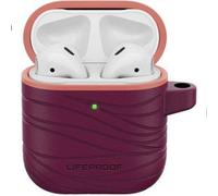 Coque Lifeproof antichoc pour boitier Apple Airpods coloris bordeaux