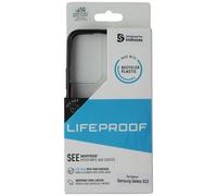 LifeProof SEE Coque pour Samsung Galaxy S22, Antichoc, résistant aux chutes jusqu'à 2 mètres, protection mince, transparente fine, fabriquée de manière durable, Transparent/Noir