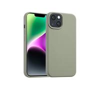 Accezz Coque Liquid Silicone avec MagSafe pour Apple iPhone 14 / 13 - Cooper Green