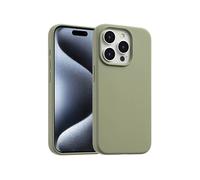 Accezz Accezz Coque Liquid Silicone avec MagSafe pour iPhone 15 Pro Cooper Green Vert