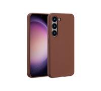 Accezz Coque Liquid Silicone avec MagSafe pour Samsung Galaxy S23 - New Tea Brown