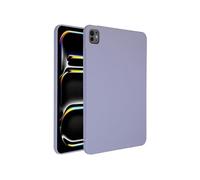 Accezz Coque Liquid Silicone avec porte-stylet pour Apple iPad Pro 11 (2025) M5 / (2024) M4 - Lila