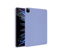 Coque Liquid Silicone avec porte-stylet pour iPad Pro 12.9 (2020/2021/2022) - Lila