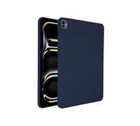 Accezz Accezz Coque Liquid Silicone avec porte-stylet pour iPad Pro 13 (2025) M5 / (2024) M4 Bleu foncé Bleu foncé