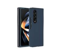 Accezz Coque Liquid Silicone pour Samsung Galaxy Z Fold 4 - Bleu foncé