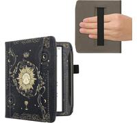 Coque Liseuse Compatible avec Pocketbook Era/Era Color-Étui à Rabat en Simili Cuir avec Fermeture Magnétique-Carte de Tarot Bleu foncé-Jaune-Noir