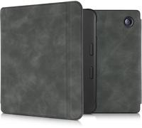 Coque Liseuse Compatible Avec Tolino Vision 6 - Coque À Rabat Magnétique En Simili Cuir Pour Liseuse - Gris Foncé[Kin5221428]