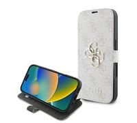 Coque Livre iPhone 16 Plus Guess Rose Logo Doré Réglable