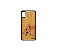 Coque loup iPhone XS bois silicone pastel de protection 512 Go frêne jolie Apple