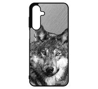 Coque Loup Pour Samsung A16 4g 5g Silicone Louve Dessin Effet Original Animal Lupus Smartphone Design Noir Alpha Caoutchouc Pour Galaxy