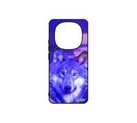 Coque loup telephone pour pour Xiaomi 14 Pro+ Plus 5G /Redmi Note 14 pro silicone animaux louve alpha smartphone motif predateur nuit de