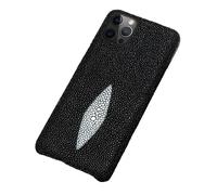 Coque Luxe iPhone Cuir Raie Stingray Galuchat, Couleur: Au Choix, Smartphone: iPhone 14 Pro