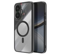 Avizar Coque MagSafe pour Poco F7 - Antichoc, Ultra rigide, Protection caméra - Noir transparent