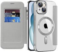 Coque Magn¿¿Tique Compatible Avec Iphone 13 Pro Max,Housse En Cuir Pu Flip Pochette Portefeuille ¿¿Tui Avec Emplacement Carte Coque De T¿¿L¿¿Phone Transparent Coque Pour Iphone 13 Pro Max