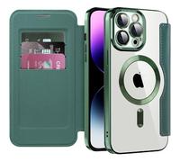 Coque Magn¿¿Tique Compatible Avec Iphone 15,Housse En Cuir Pu Flip Pochette Portefeuille ¿¿Tui Avec Emplacement Carte Coque De T¿¿L¿¿Phone Transparent Coque Pour Iphone 15
