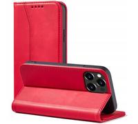 Coque Magnet Fancy - HURTEL - iPhone 14 Pro - Rouge - Cuir écologique - Souple