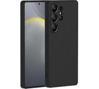 - Coque de protection pour téléphone portable - compatibilité avec MagSafe - silicone - noir - pour Samsung Galaxy S25 Ultra