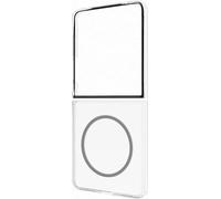 Designed for Samsung Yuchuan Coque de Protection magnétique en Deux Parties pour Galaxy Z Flip7 avec Aimant pour Fixer des Gadgets, Compatible avec Chargeur Qi2, Transparent