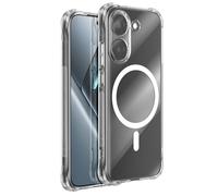 Coque Magnétique Antichoc pour Poco X8 Pro à Coins Bumper et Caméra Surélevée Transparent