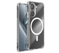 Coque Magnétique Antichoc pour Poco X8 Pro à Coins Bumper et Caméra Surélevée Transparent
