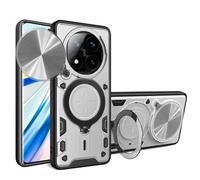 Coque Magnétique Cd Texture Pour Redmi Note 14 Pro+ 5g, Argent