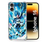 Coque Magnétique Compatible Magsafe Pour Iphone 16 Manga Dragon Ball Vegeta Bleu