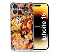 Coque Magnétique Compatible Magsafe Pour Iphone 16 Manga One Piece Nakama