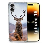 Coque Magnétique Compatible Magsafe Pour Iphone 16 Plus Chasse Chevreuil Montagne