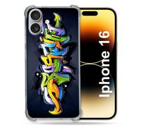 Coque Magnétique Compatible Magsafe Pour Iphone 16 Plus Street Art Graffiti