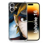 Coque Magnétique Compatible Magsafe Pour Iphone 16 Pro Manga Naruto Blanc