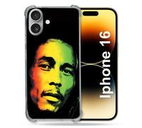Coque Magnétique Compatible Magsafe Pour Iphone 16 Pro Musique Bob Marley 2