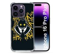 Coque Magnétique Compatible Magsafe Pour Iphone 16 Pro Plus Manga Assassination Classroom Kuro Noir