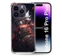 Coque Magnétique Compatible Magsafe Pour Iphone 16 Pro Plus Manga Naruto Kakashi Dark