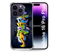 Coque Magnétique Compatible Magsafe Pour Iphone 16 Pro Plus Street Art Graffiti