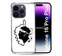 Coque Magnétique Compatible Magsafe Pour Iphone 16 Pro Plus Voyage Corse Blanc