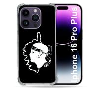 Coque Magnétique Compatible Magsafe Pour Iphone 16 Pro Plus Voyage Corse Noir