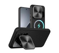 Coque magnétique en fibre d'aramide Nillkin compatible avec le Xiaomi 15 Pro CarboProp avec béquille anti-chute et lentille en TPU(Full Coverage)