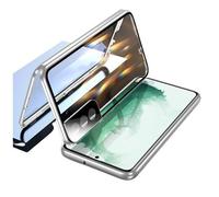 INF Coque magnétique en verre trempé double face Argent Samsung S22