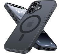 Coque Magnétique Mate Pour Iphone 16 Compatible Magsafe, Dos Translucide Mince Antitraces, Protection Anti-Chocs Niveau Militaire