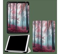 Coque Magnetique pour iPad 10 (10,9 Pouces, Modèle 2022, 10ème Génération), Fin Housse Étui avec Veille/Réveil Automatique Tronc d'arbre Noir Plante