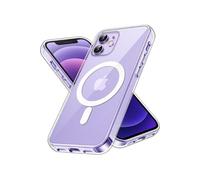 HQ-CLOUD Coque Magnétique pour iPhone 12 Mini 5,4", Compatible avec MagSafe, Dos Anti Rayures, Transparent