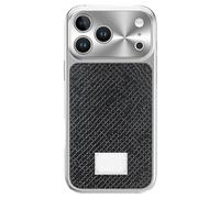 Coque Magnétique pour IPhone 17/17 Pro / 17 Pro Max - Coque De Luxe en Cuir Motif Serpent avec Finition Galvanisée - Protection Intégrale des Objectifs,17pro,Black