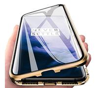 Coque Magnétique pour Samsung Galaxy A17,Coque Adsorption Magnétique Avant et Arrière Verre Trempé Transparent Couverture Plein écran Couverture à Rabat Design en Une Pièce