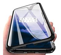 Coque Magnétique pour Samsung Galaxy A17,Coque Adsorption Magnétique Avant et Arrière Verre Trempé Transparent Couverture Plein écran Couverture à Rabat Design en Une Pièce