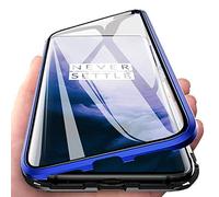 Coque Magnétique pour Samsung Galaxy A17,Coque Adsorption Magnétique Avant et Arrière Verre Trempé Transparent Couverture Plein écran Couverture à Rabat Design en Une Pièce
