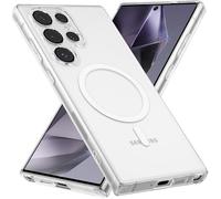 Coque Magnétique pour Samsung Galaxy S24 ULTRA 5G , Compatible avec MagSafe, Dos Anti Rayures, Transparent