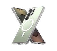 Coque Magnétique - HQSELECTION - pour Samsung Galaxy S25 Ultra 5G - Compatible avec MagSafe - Dos Anti Rayures - Transparent
