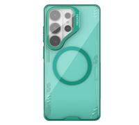 COQUE magnétique Transparente pour Samsung Galaxy S26 Ultra, Effet Miroir Transparent Haute définition, Anneau magnétique N52 intégré, Fine pour Samsung Galaxy S26 Ultra-Vert