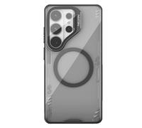 COQUE magnétique Transparente pour Samsung Galaxy S26 Ultra, Effet Miroir Transparent Haute définition, Anneau magnétique N52 intégré, Fine pour Samsung Galaxy S26 Ultra-Noir