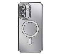 Coque Magsafe - AVIZAR - Galaxy A17 - Noir - Strass - Protection contre chocs et rayures